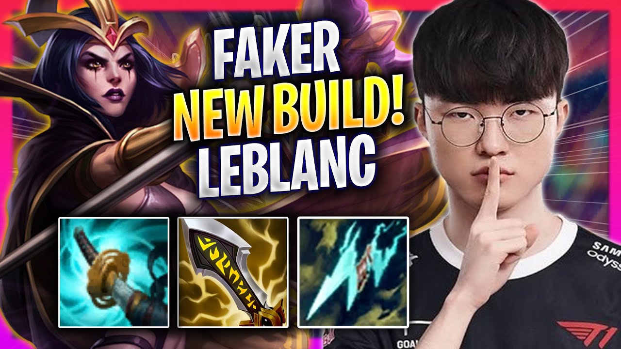 FAKER NEW LEBLANC BUILD FULL AD! - T1 Faker Plays Leblanc MID vs Tristana! | Season 2023