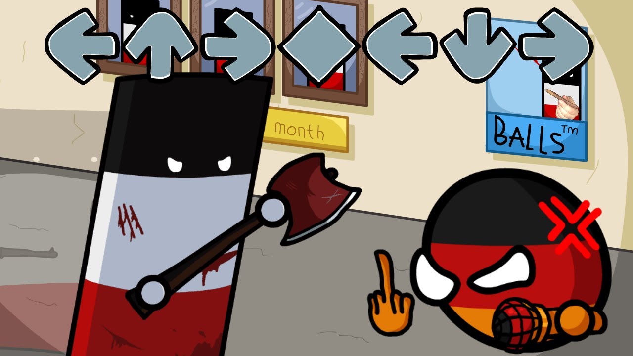FNF Countryballs Week - Teutophobia, but I charted it with 7 keys
