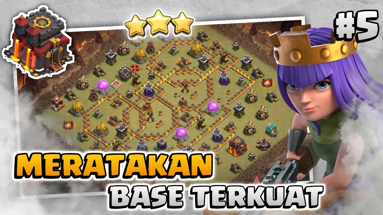 Meratakan Base TH 10 Terkuat! Part 5 - Strategi TH 10 | COC Indonesia