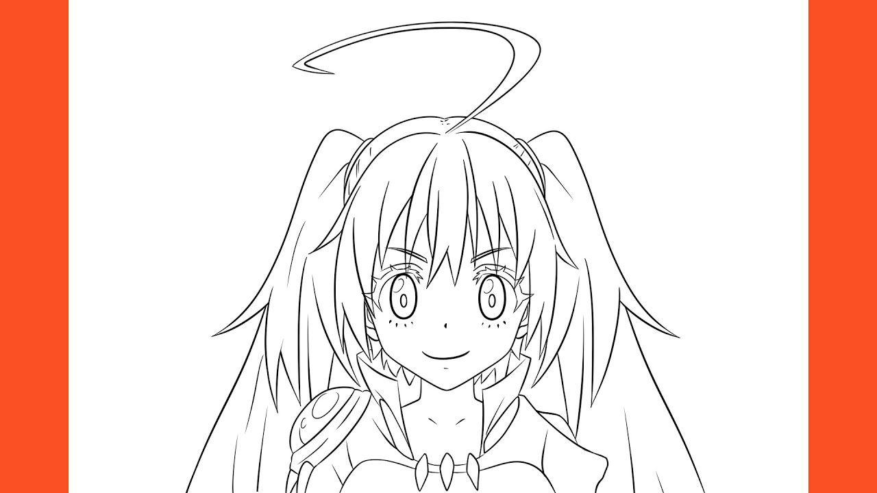 как рисовать Milim Nava (That Time I Got Reincarnated as a Slime)