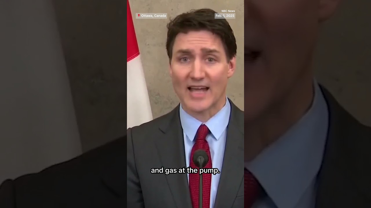 Canadian PM Justin Trudeau responds to U.S. importing tariffs against Canada and Mexico