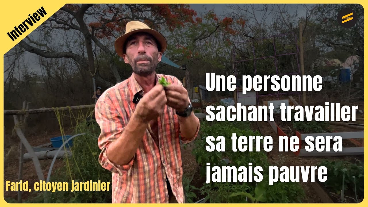 Hélène et Farid ont créé le jardin partagé des Cytises à Saint-Pierre