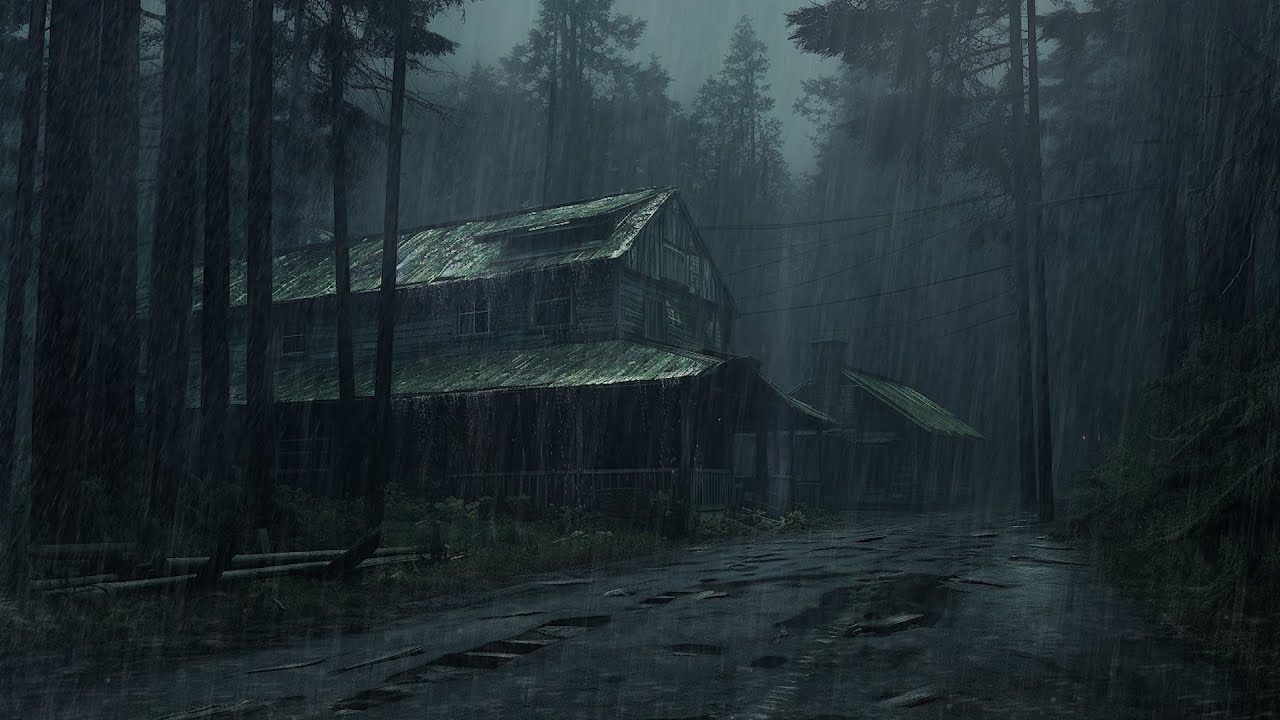Healing and Relaxation with Heavy Rain in the Forest | Natural Sounds for Deep Sleep, Meditation