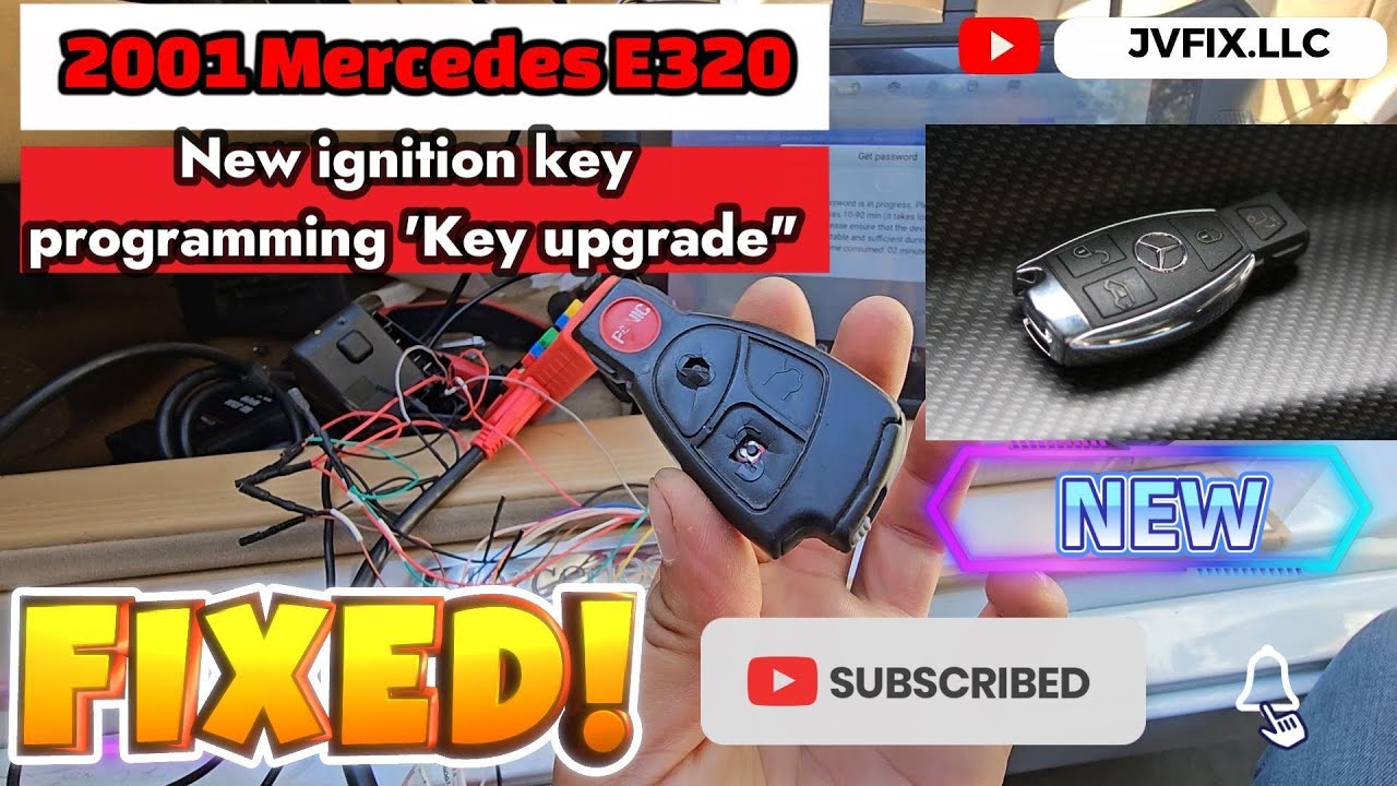 How to program keys for a 1996-2001 Mercedes-Benz E320 W210,W208 with Otofix Scanner Really easy!
