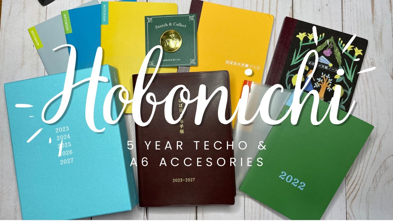 Hobonichi 2023 Unboxing | 5 Year (covers that fit it) & A6 Accessories