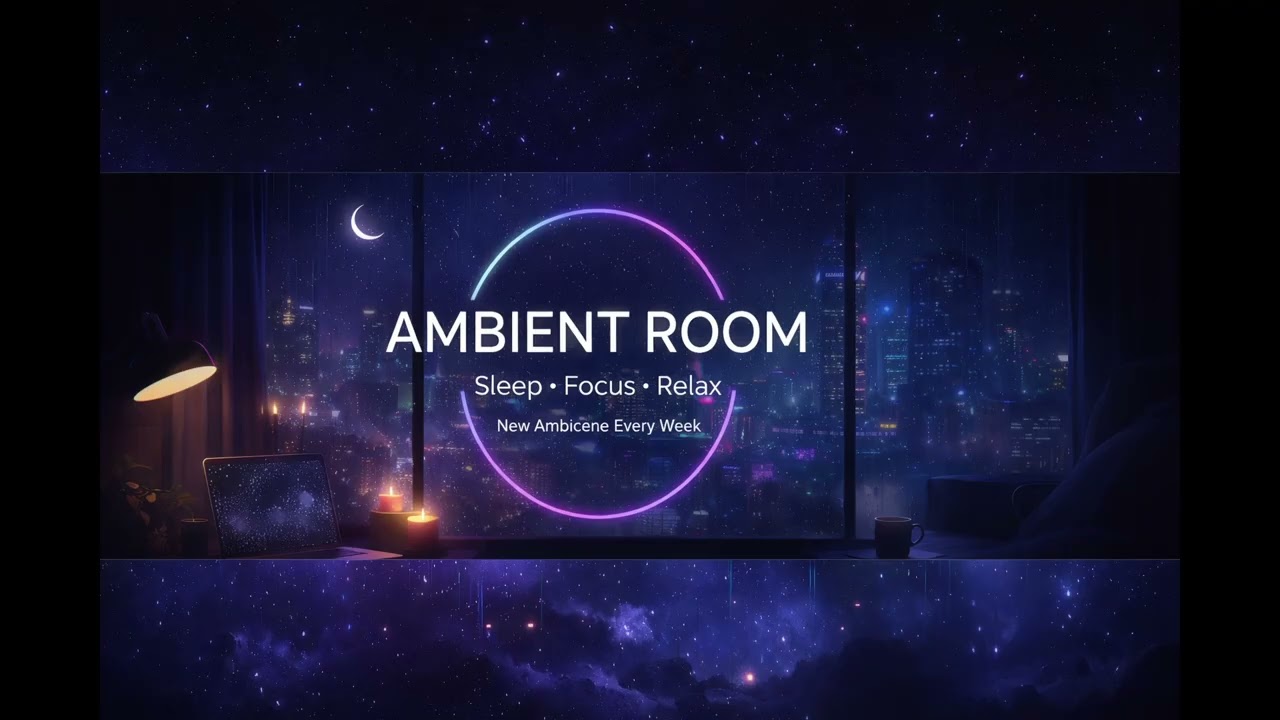 Rainy Night Ambience 🌧️ | Deep Sleep & Study | 1 Hour (No Talking)