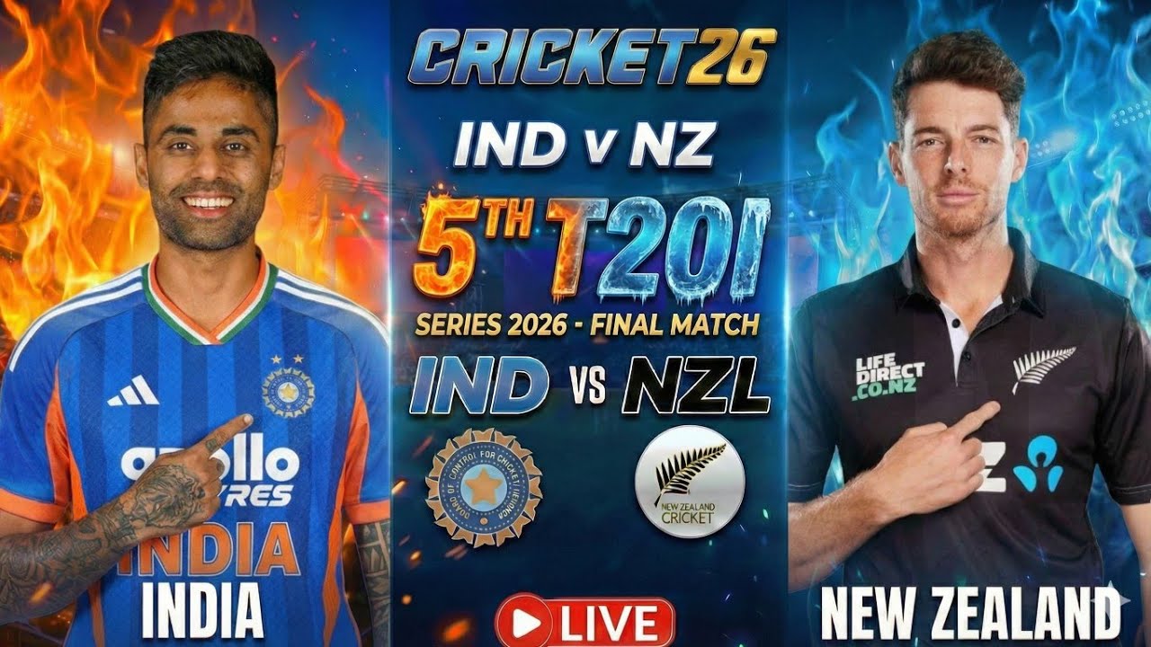 India vs New Zealand 5th T20 Series Final! 🏆 Cricket 26 Gameplay 🏏