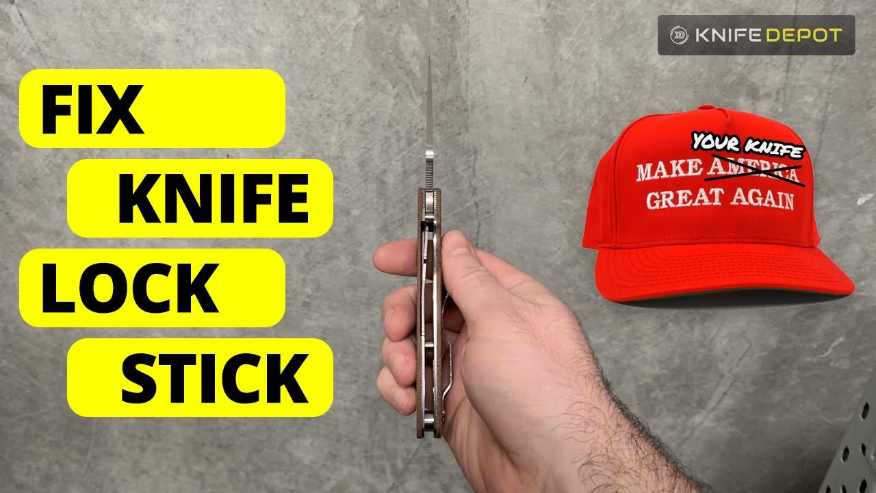 How To Fix A Sticky Lock On Any Knife | Make Your Knife Great Again!