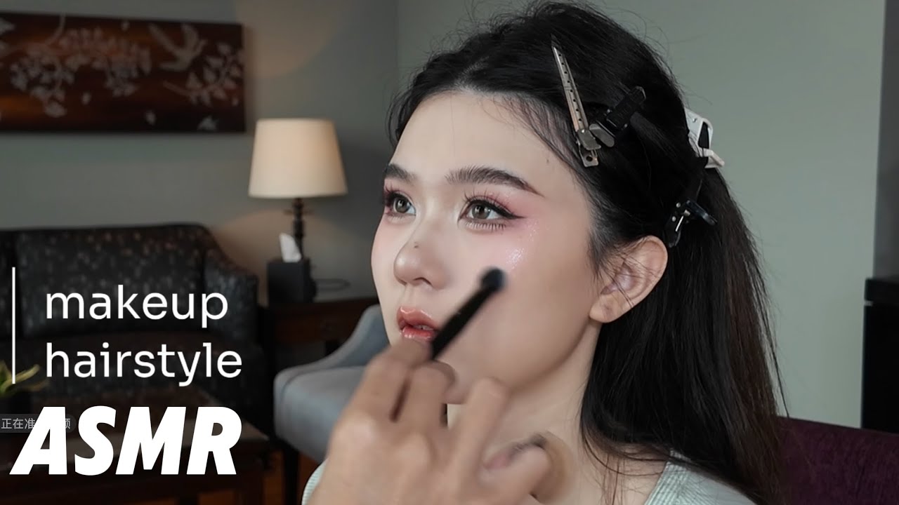 Makeup & Hairstyle ASMR｜🇹🇭曼谷请化妆师到酒店化妆做造型 化妆助眠