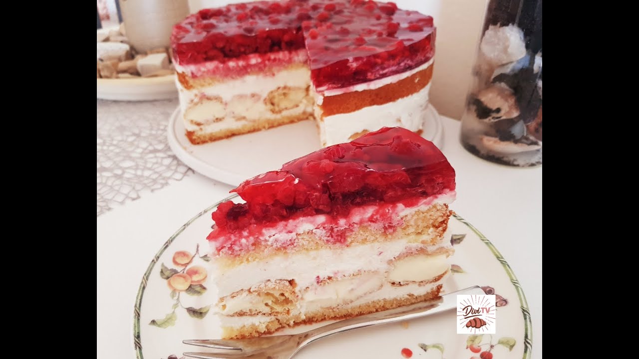 Traumhafte  Windbeutel - Himbeertorte / einfach und schnell gemacht/ Cream puff raspberry cake