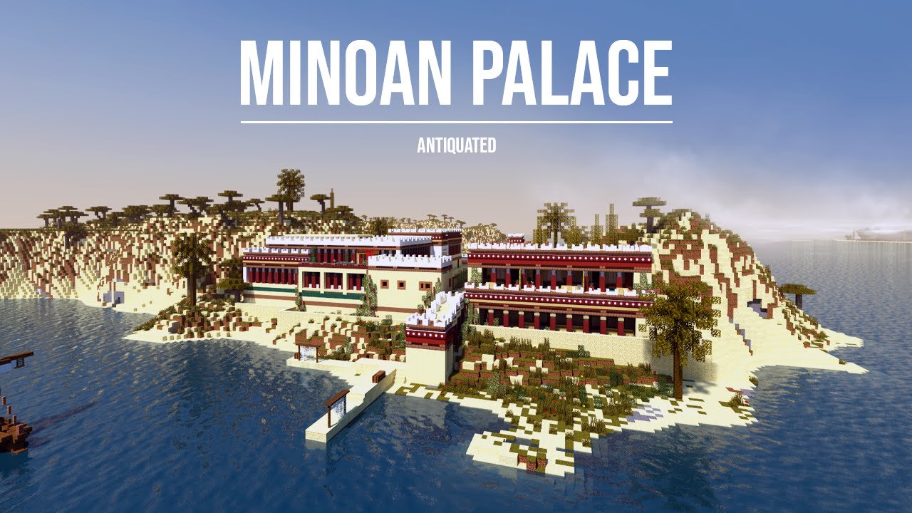 Minecraft Ancient Minoan Palace Build: Palace & Labyrinth Tour