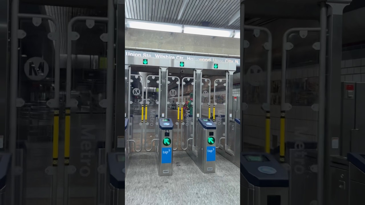 Metro Los Angeles!! 🚊New Fare gates!!! #losangeles #metro #travel ​⁠@losangelesmetro