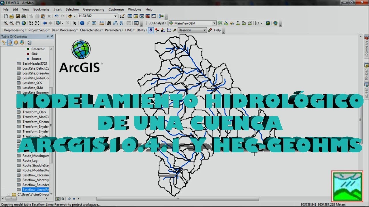 Tutorial Nº 01: Modelamiento Hidrológico de una Cuenca (ArcGIS 10.4.1 y Hec-GeoHMS)