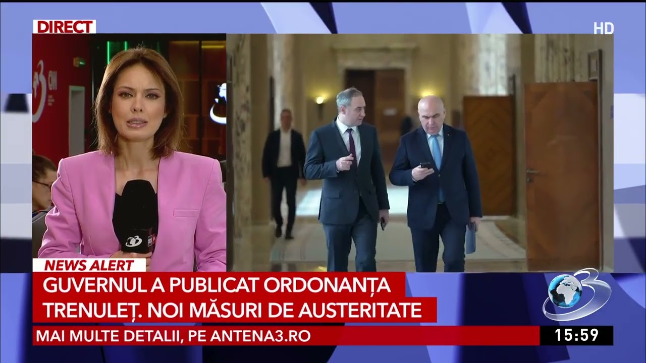 Guvernul a publicat ordonanța trenuleț. Noi măsuri de austeritate