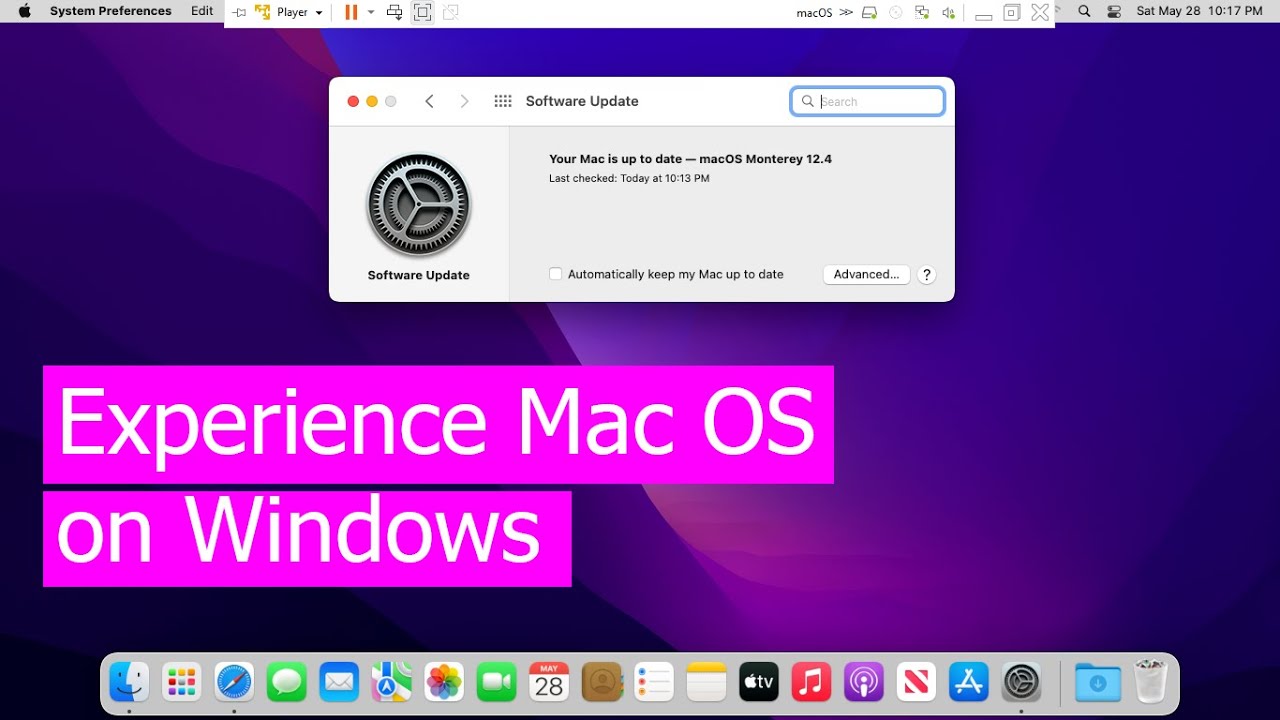 Как использовать macOS в Windows 11