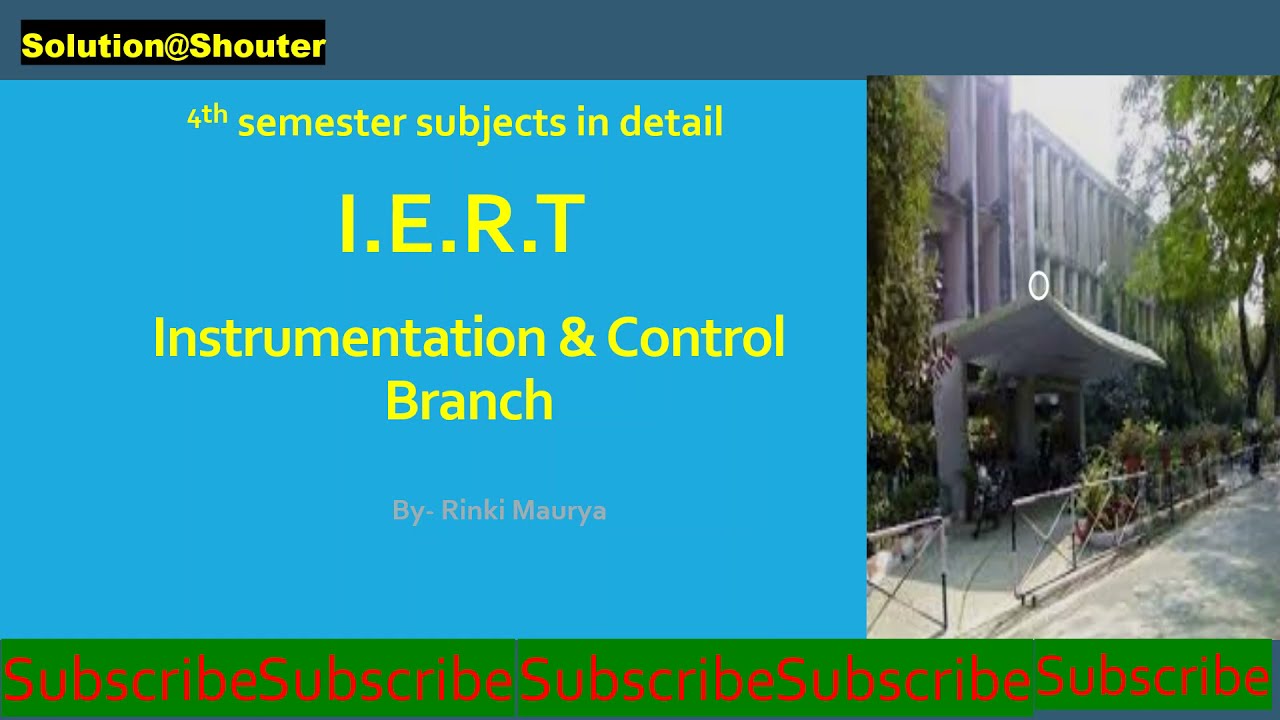 I.E.R.T 4th Semester subject details of I.C. Branch