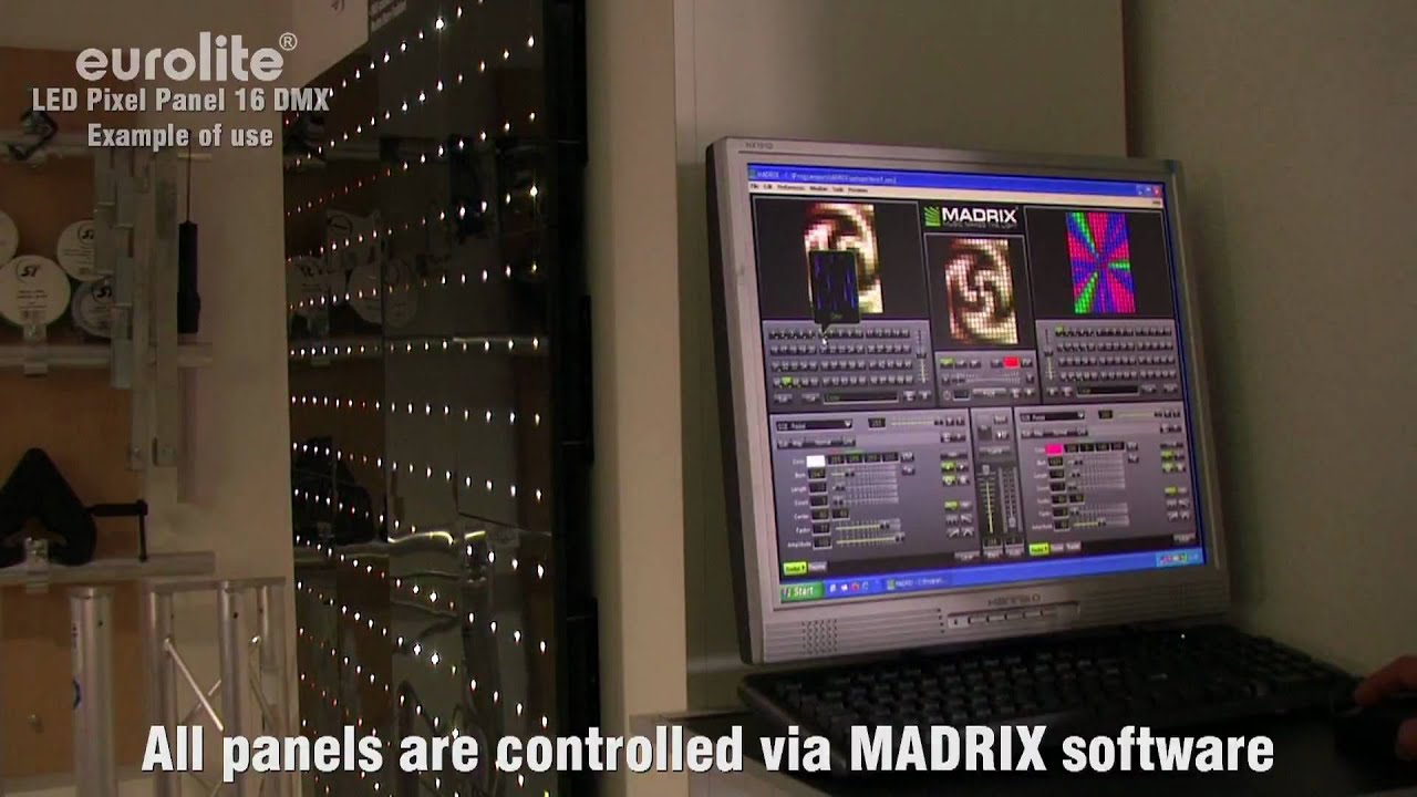 EUROLITE LED Pixel Panel 16 DMX - Anwendungsbeispiel / Example of use