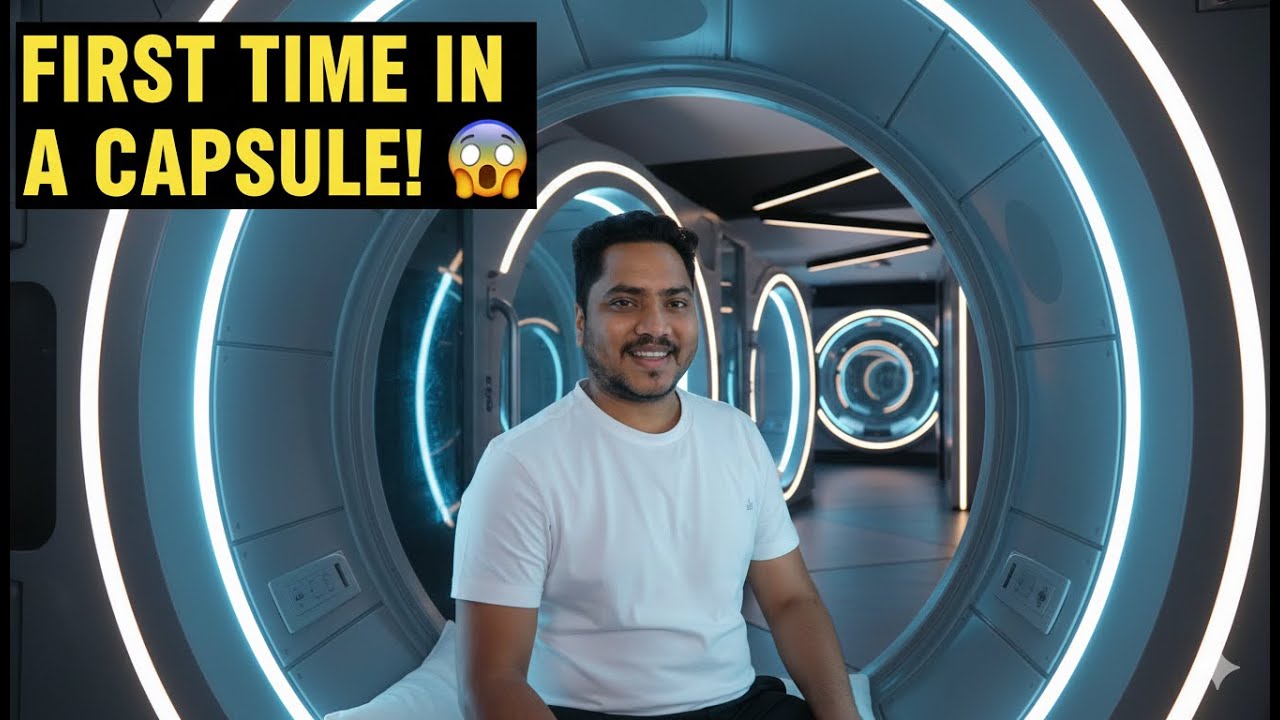 Inside a High-Tech Capsule Hostel My First Experience | Living in a Pod Future of Budget Travel 🚀