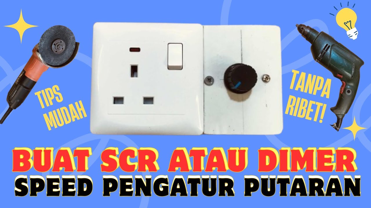 PENGATUR KECEPATAN AC 220 VOLT ❗ "  DIMER SCR 2000 WATT  "  ✅