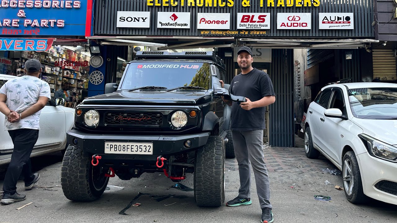 Monster jimny m snorkel lga diya || jimny 2.0 ki modification | modified hub jimny