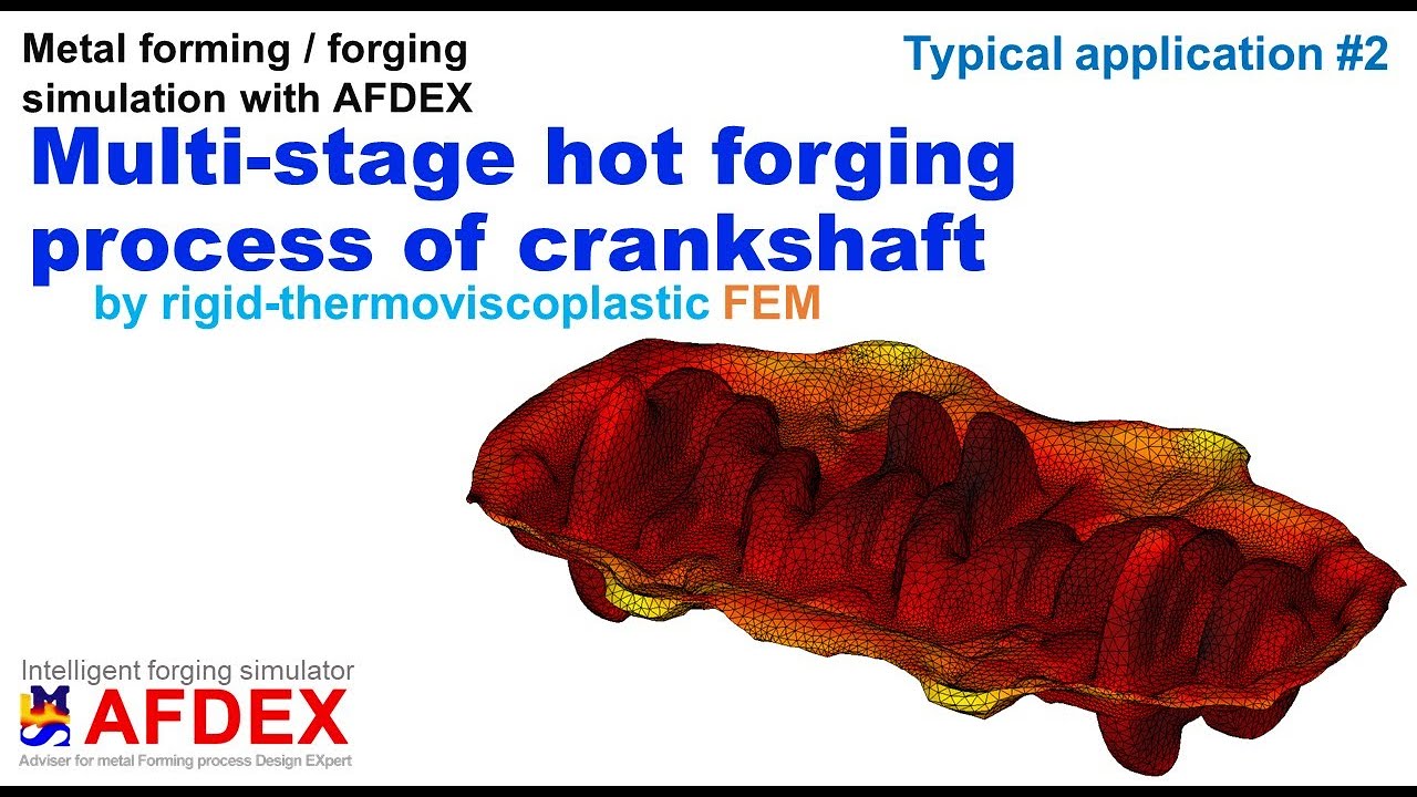 Crankshaft Hot Forging Simulation | #AFDEX