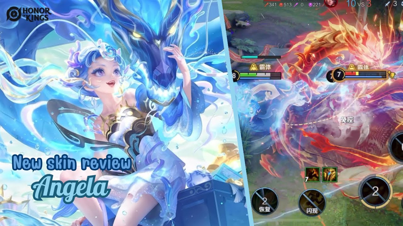 HONOR OF KINGS : Angela Water Dragon Skin 🌊🐉