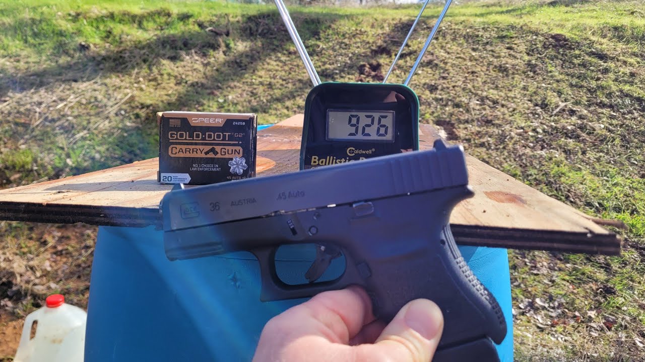 Glock 36 Ammo Quest: .45 ACP Gold Dot G2 200 Grain +P