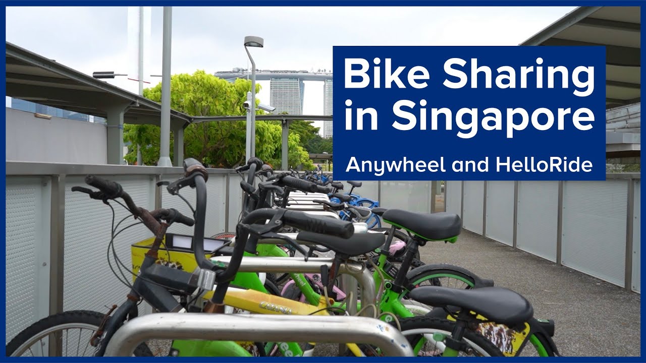 How to use bike sharing in Singapore (Anywheel and HelloRide)!