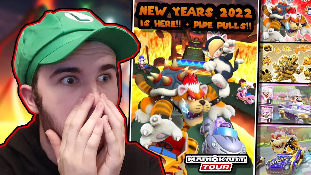 THE NEW YEARS 2022 TOUR IS HERE!! (Pipe Pulls, New Bowser Castle & More!) | Mario Kart Tour
