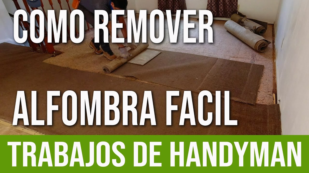Como remover alfombra facil para instalar lvp - quitar alfombra de escaleras, trabajos de handyman.