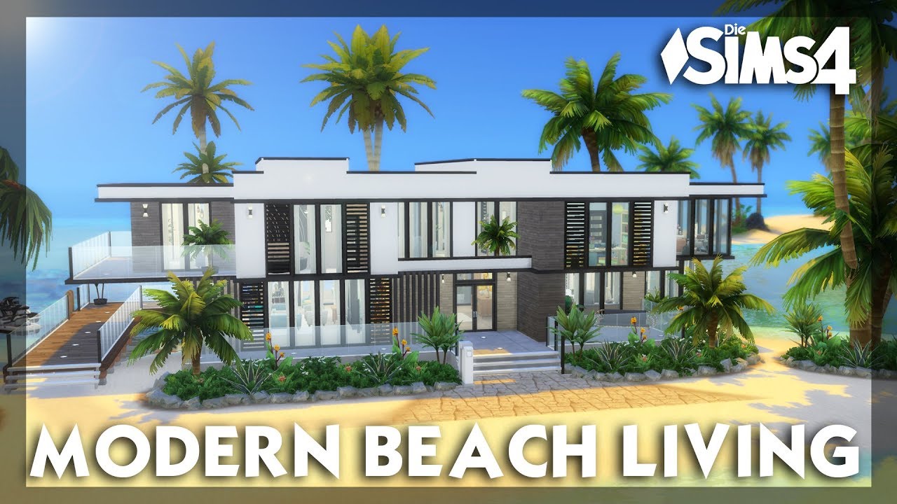 Modern Beach Living  | Stop Motion | Sims 4 | No CC