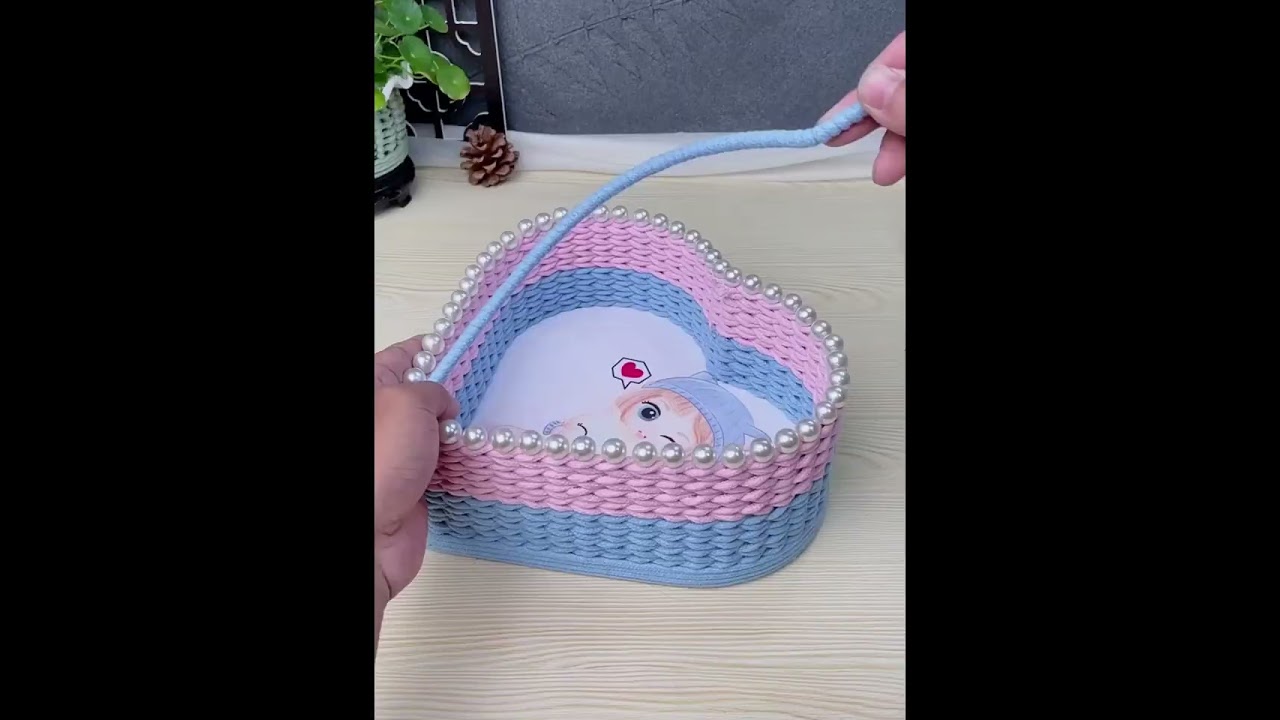 Handmade how to make a homemade hemp rope storage box  