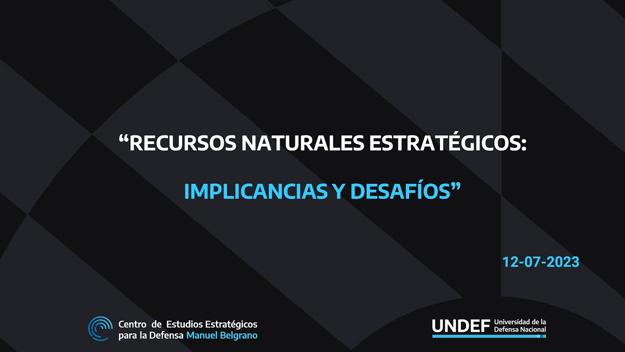 CEEPADE: Recursos naturales estratégicos: IMPLICANCIAS Y DESAFIOS