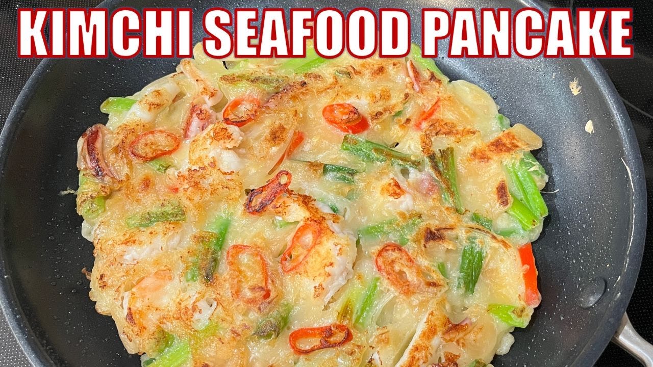 САМЫЙ ВКУСНЫЙ рецепт блинов с морепродуктами Кимчи, который вы когда-либо пробовали!😊😋