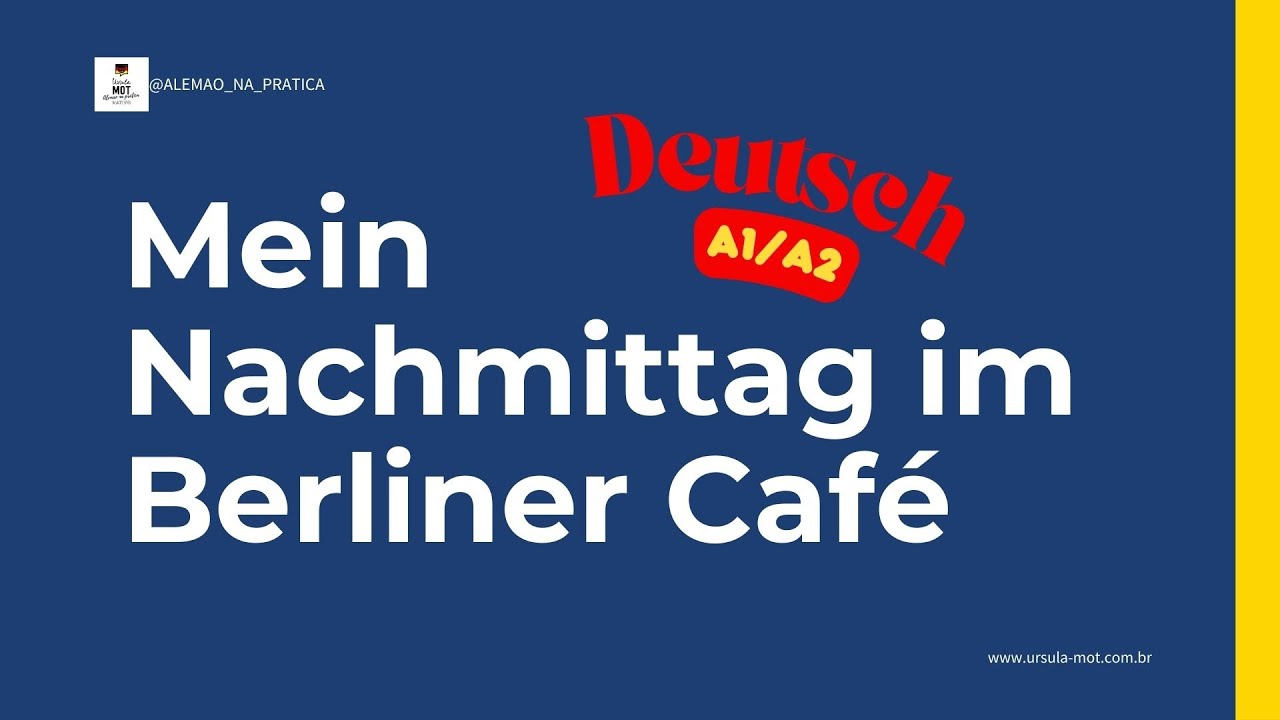 Alemão A1/A2: Diálogo no Café (Im Café) ☕ | Como Pedir e Pagar na Alemanha