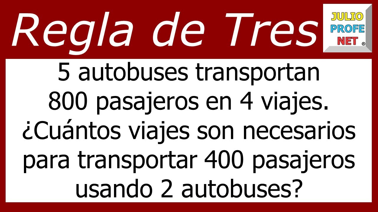 Regla de tres compuesta | Problema 1 #julioprofe