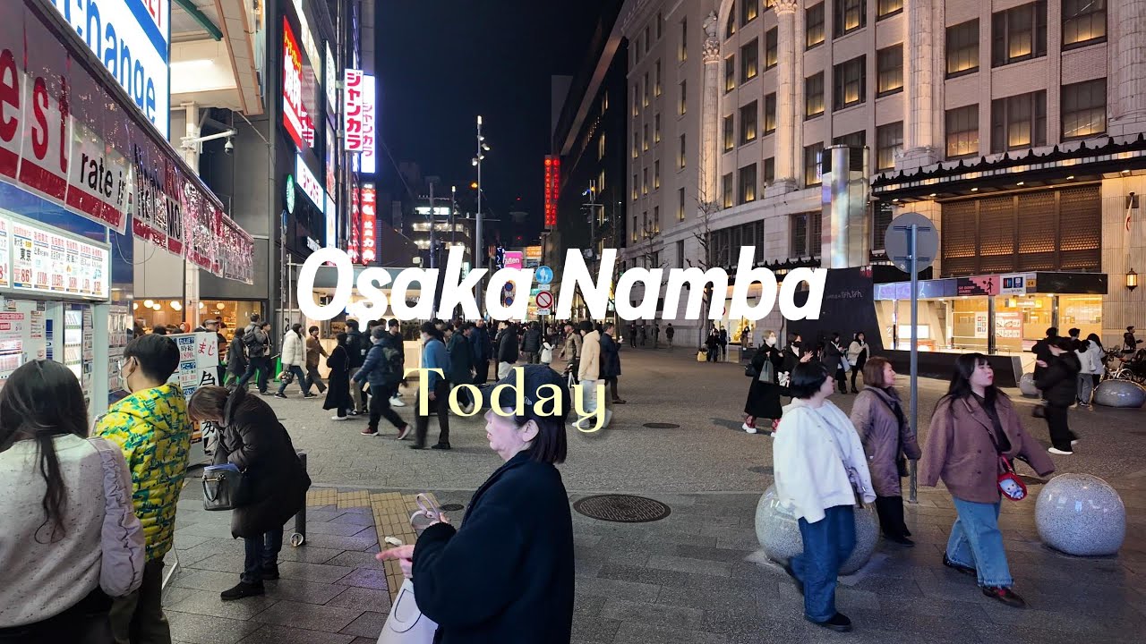 Friday night in Namba is usually a rush, but tonight, we’re finding the calm within the light.