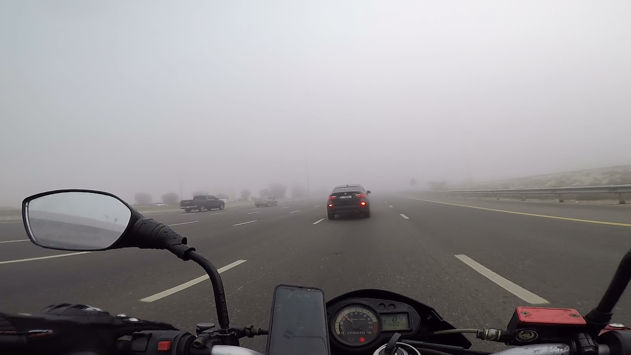 Fog in dubai - Dangerous high speed ride in Dubai