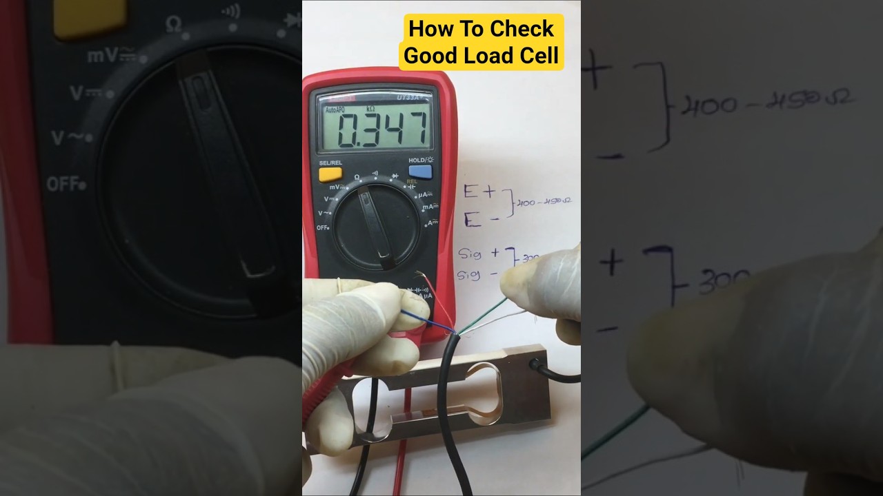 how to check load cell by multimeter