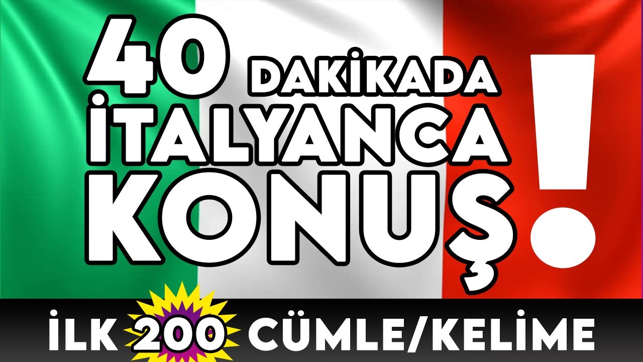 İtalyanca Ders 1, Sıfırdan İtalyanca konuş, Impara il Turco per principianti, Impara il Turco