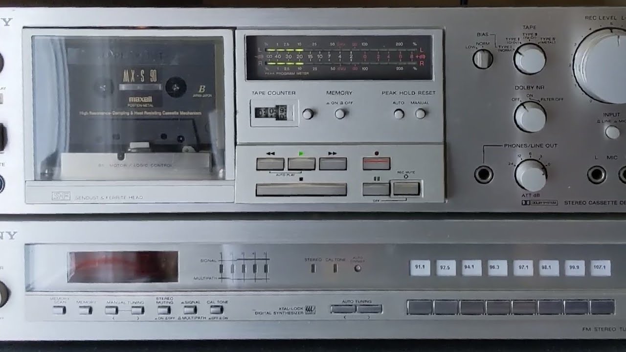 SONY TC-K61 cassette deck, Sendust head, perfect condition. Demo