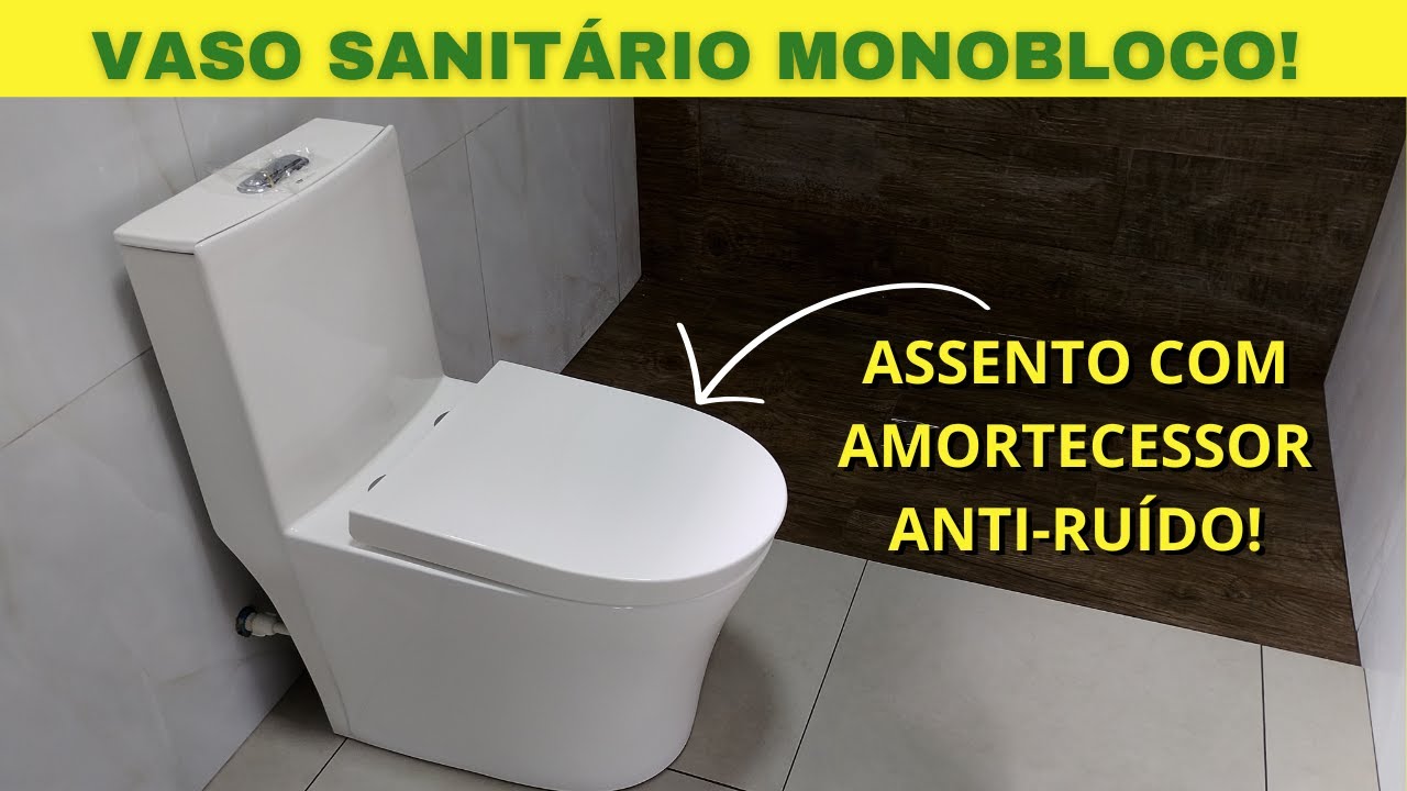O Vaso Monobloco Silencioso: A Revolução do Assento com Amortecedor Anti-Ruído.