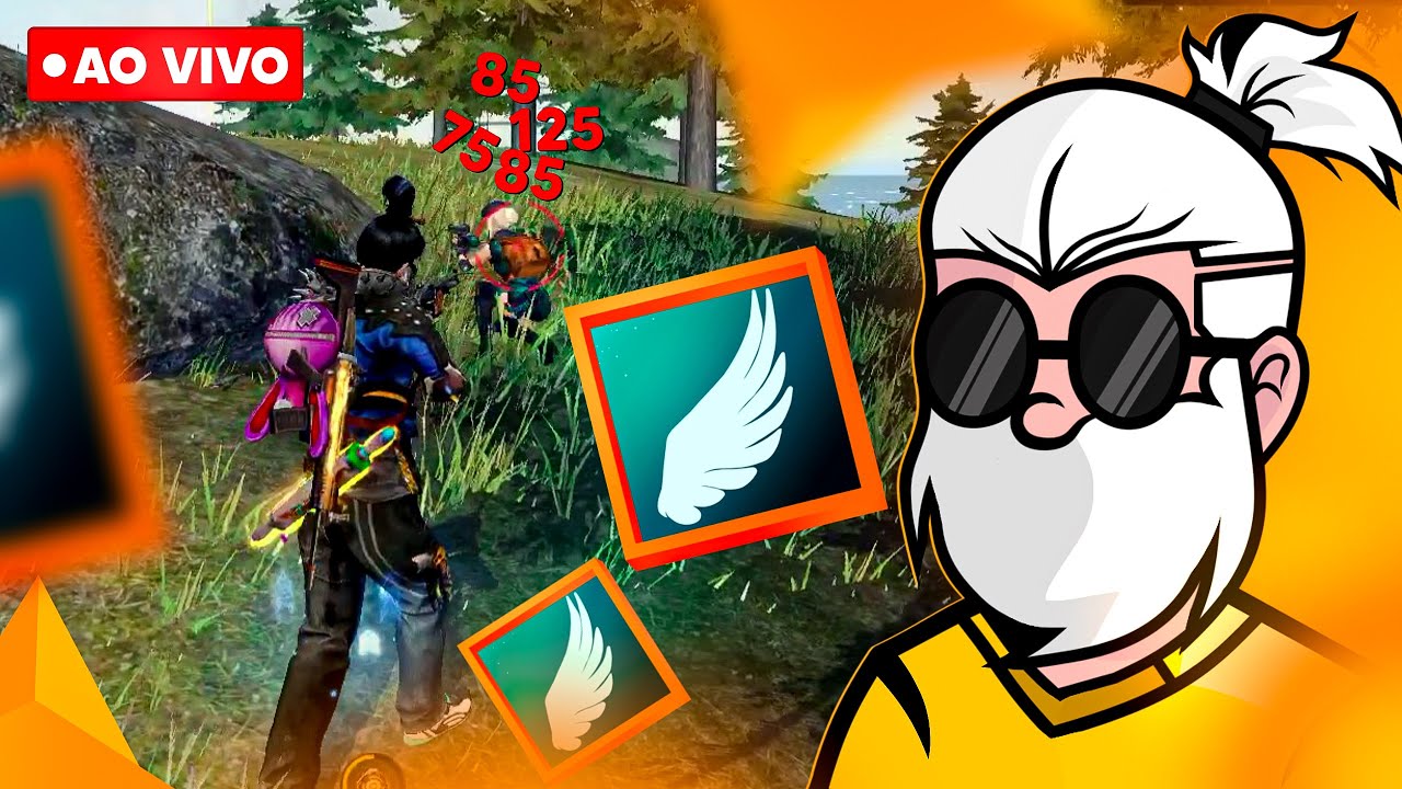 FREE FIRE AO VIVO 🔴 IMPRESSIONANDO OS ALEATORIOS NA RANK  🔴 YELLOWTV AO VIVO