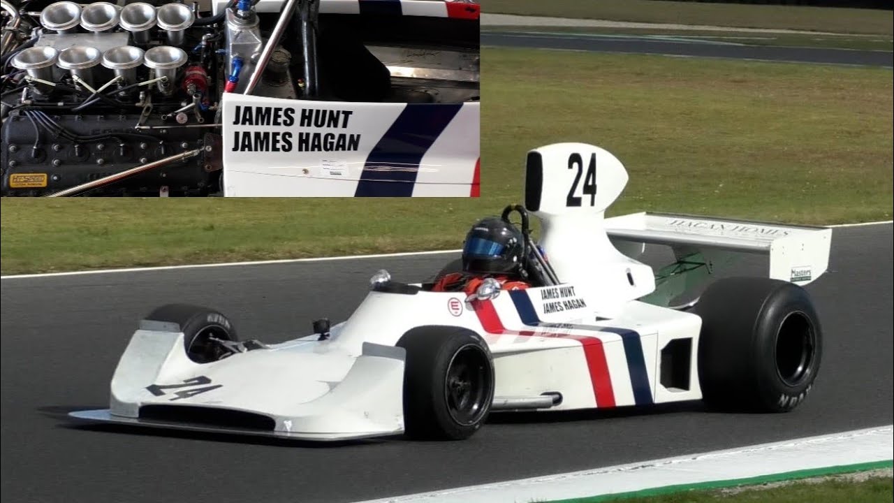 ex-James Hunt Hesketh 308/1 F1 car Phillip Island Classic 2023 Formula 1 Cosworth DFV