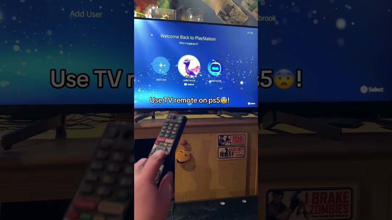 Tv remote on ps5 be like