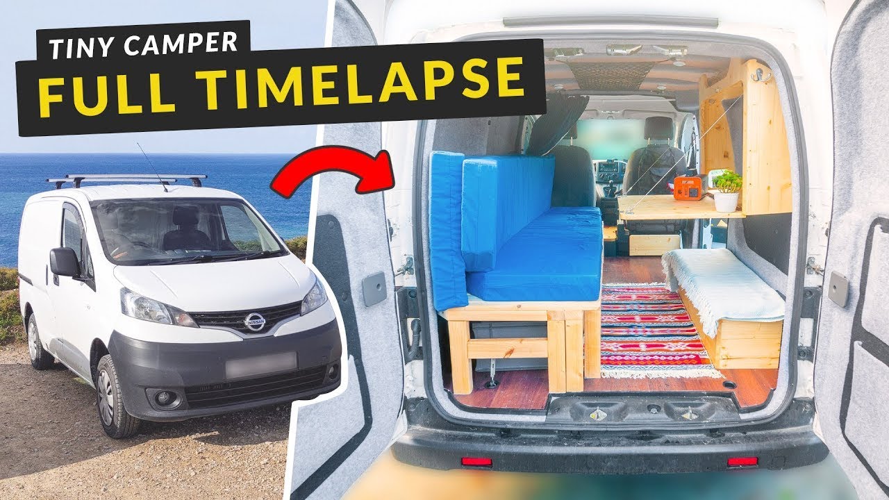 Переделка мини-кемпера: от начала до конца | Сборка маленького фургона Nissan NV200