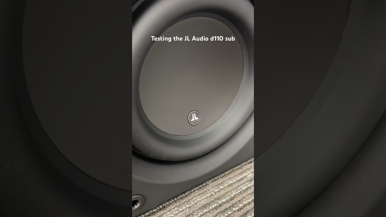 Testing out the JL Audio d110 subwoofer - full review is on our channel! 