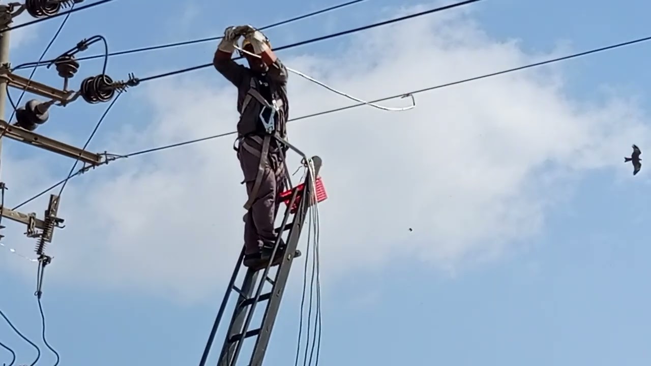 Electrician skill hard work