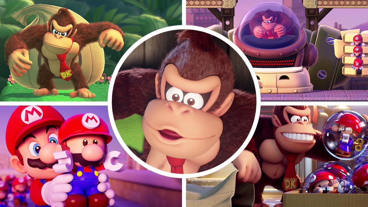 Mario vs Donkey Kong - All Bosses & Endings
