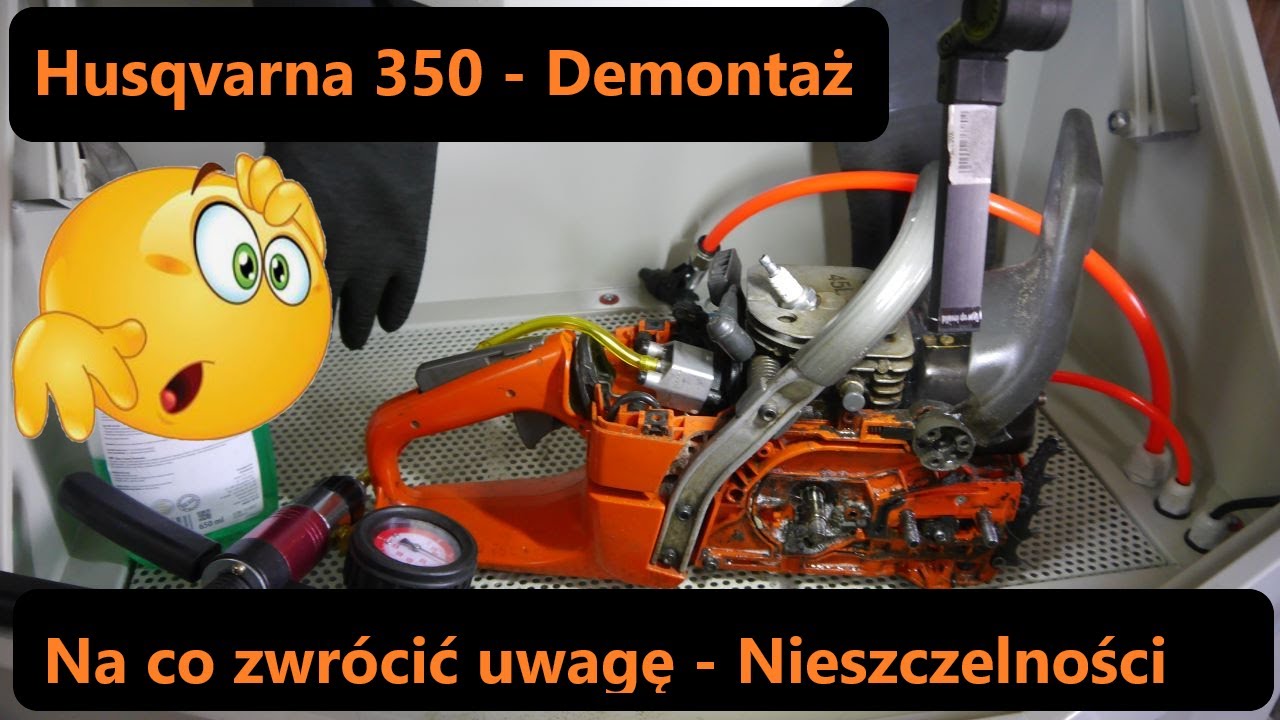 #rpgarażowo. Demontaż pilarki Husqvarna 350. Gdzie szukać usterek. Na co zwrócić uwagę.